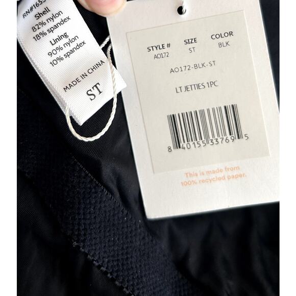 Andie Swim The Jetties One Piece in Black Small Tall NWT - Picture 5 of 7